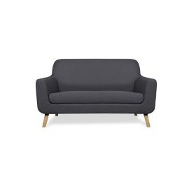 Sofa 2 plazas gris oscuro