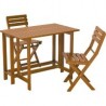 Juego comedor plegable para terraza