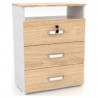 Cómoda 3 Cajones Dvd Rovere