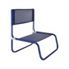Silla de playa Beach Text azul