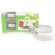Set de frascos c/tapa de metal 4 piezas  8 oz