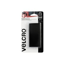 Velcro sujetadores con adhesivo de alta resistencia, 3 tiras, 10.1 x 5cm, negro