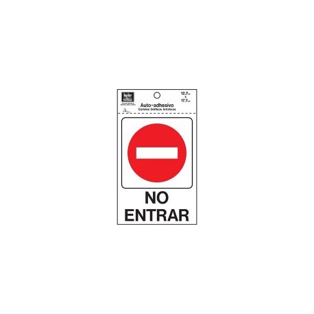 Senal No Entrar 13x18