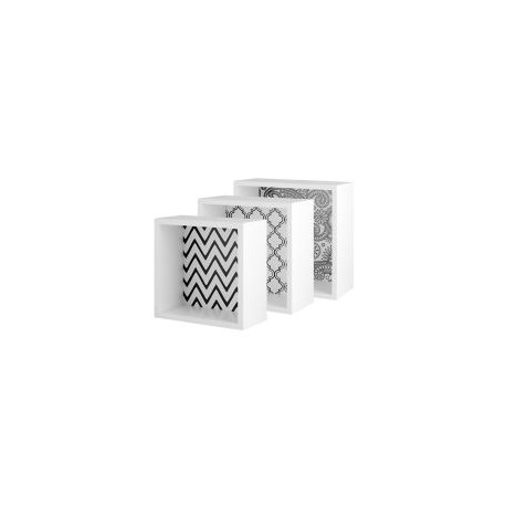 Cubo repisa blanco