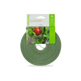 Velcro sujetadores para plantas, cinta 22.8m x 1.2 cm, color verde, no daña las plantas, reutilizable