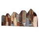 Percha de muro 4 ganchos metal vintage