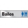 Senal Aluminio Banios