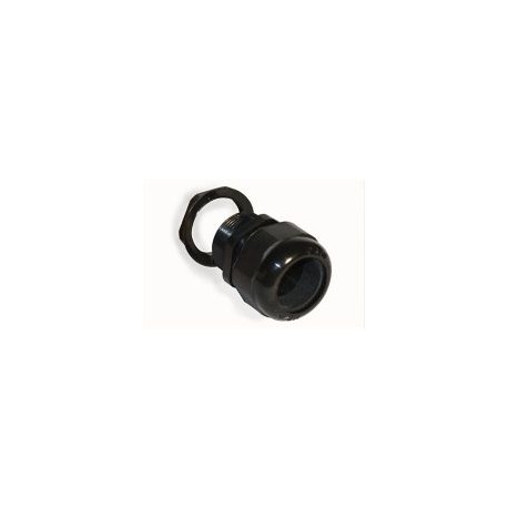 Conector glándula nylon negro cuerda 3/4"