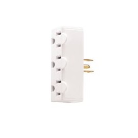 Multicontacto 3 salidas 2P 3H 15A 125 V blanco