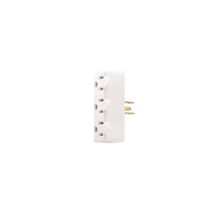 Multicontacto 3 salidas 2P 3H 15A 125 V blanco