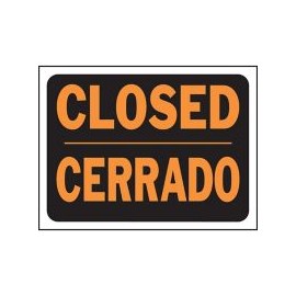 Senal Bilingue Abierto/Cerrado-Open/Close