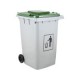 Contenedor de basura con tapa y ruedas 360 L