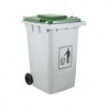 Contenedor de basura con tapa y ruedas 360 L