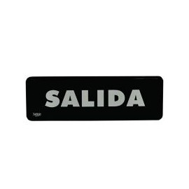 Señal "salida" placa rígida autoadherible 23 x 7.5 cm