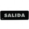 Señal "salida" placa rígida autoadherible 23 x 7.5 cm