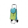 Carrito de mandado 32x28x87 cm  azul y verde
