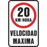 Senal Velocidad Maxima 20Km/Hr