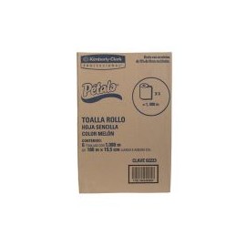 Toalla manos rollo 180 m Blanca x 6