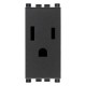 Toma de cable c/sujetador gris