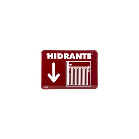 Señal  placa rígida autoadherible 22.8 x 15. 2 cm