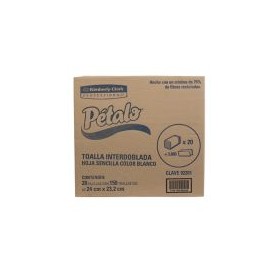 Toalla manos interdoblada Z Blanca 150 hojas x 20 pack