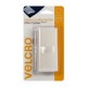 Velcro sujetadores con adhesivo para telas, 1 tira, 15.2cm x 10.1cm, color blanco, adherencia permanente