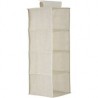 Organizador de tela con 4 repisas 30x 30x 84 cm