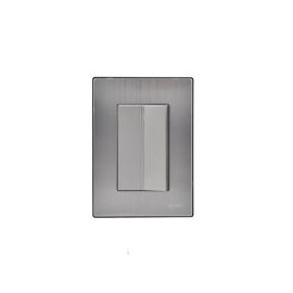 Placa Inox Con 1 Apagador De 3 Modulos