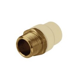 Adaptador hembra cpvc de 1" rosca metalica,  para uso de agua caliente y fria.