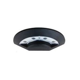 Empotrado abanico p/pasillo metal negro led 8W