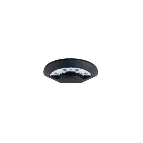 Empotrado abanico p/pasillo metal negro led 8W