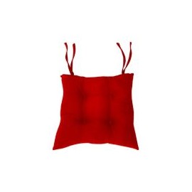 Cojín para silla repelente rojo 42x42 cm