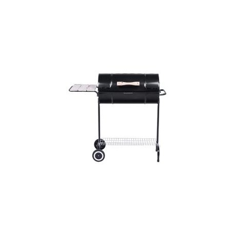 Asador de carbón 1/2 tambor con tapa