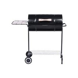 Asador de carbón 1/2 tambor con tapa