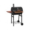 Asador de carbón con ahumador