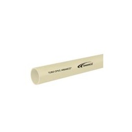 Tubo cpvc rd13.5,1"X3.05m,  para uso de agua caliente y fria.