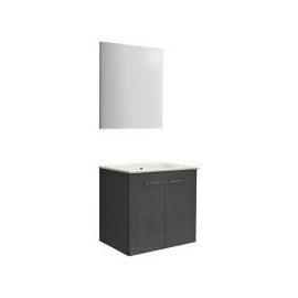 Mueble de baño Street con espejo gris