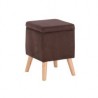 Taburete con almacenamiento Chocolate