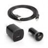 Juego de 2 cargadores y cable lightning