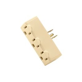 Multicontacto 3 salidas 2P 3H 15A 125 V marfil