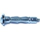 Anclajes de pared hueca de zinc3/16 Cortos,1 PZ
