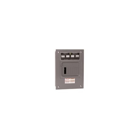 Centro carga 6 Polos 100 A monofásico montaje empotrar gris frente incluido s/puerta