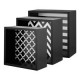 Cubo repisa negro