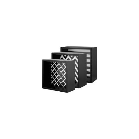 Cubo repisa negro