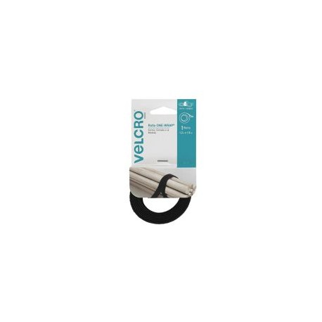 Velcro correa-rollo one-wrap® , 1.2m x 1.9cm, 1 rollo, negro