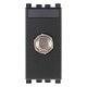 Toma de conector hembra tipo F gris
