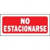 Senal No Estacionarse 15x36