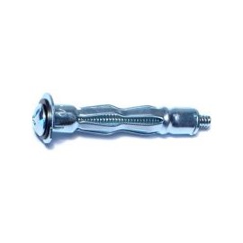 Anclajes de pared hueca de zinc3/16 Cortos,1 PZ