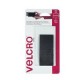 Velcro sujetadores con adhesivo para plásticos, 1 tira, 8.8cm x 3.8cm, negro, soporta hasta 40°C