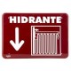 Señal  placa rígida autoadherible 22.8 x 15. 2 cm